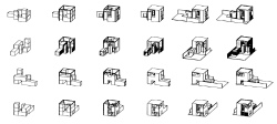 「モデリングタイプの移行による設計方法の可能性」（日本建築学会近畿支部研究報告集）1998年